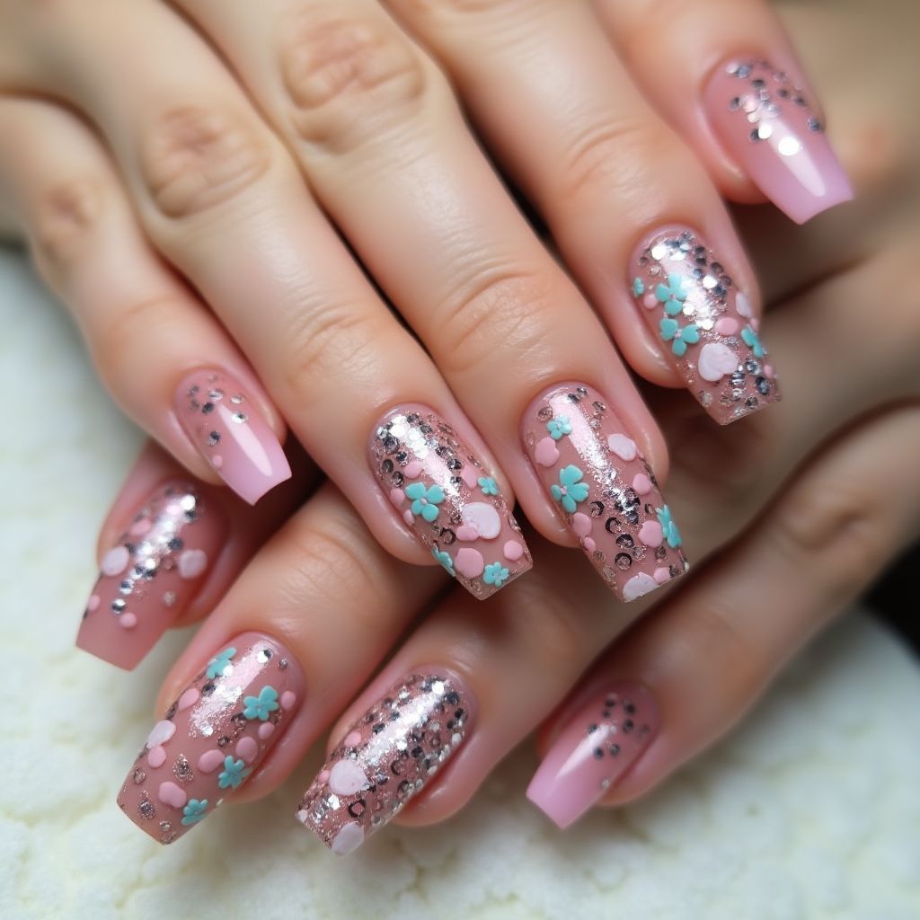Nail Glue Freehand Art Nail Design