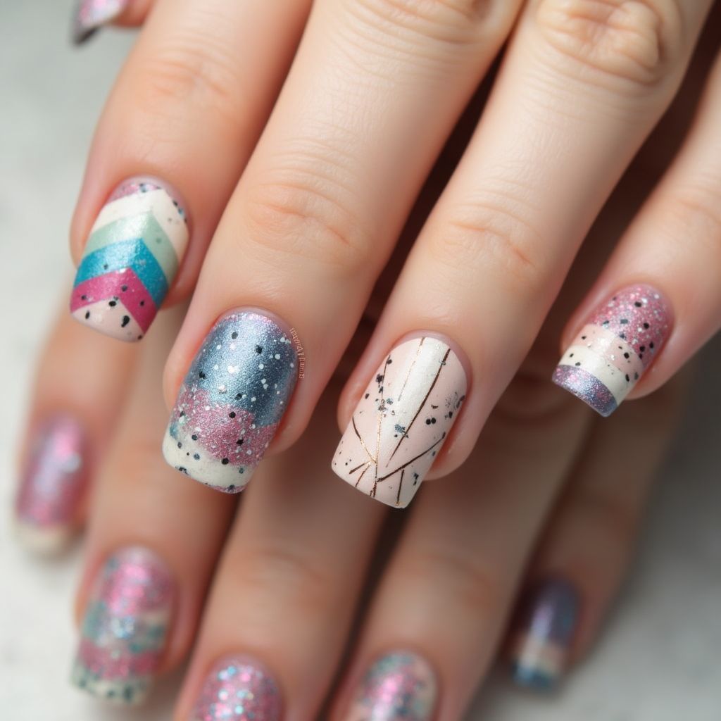 Dotting Tools Stripes And Lines Nail Design