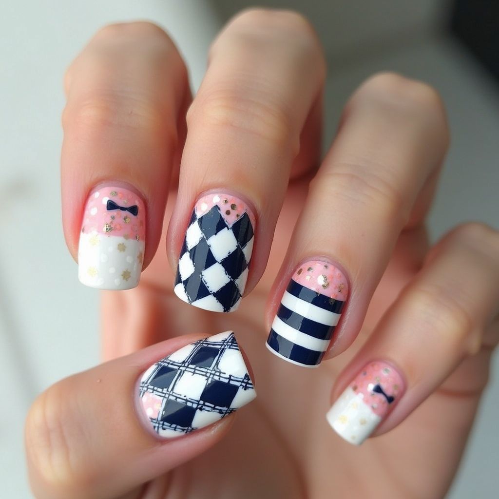 Preppy Nail Design