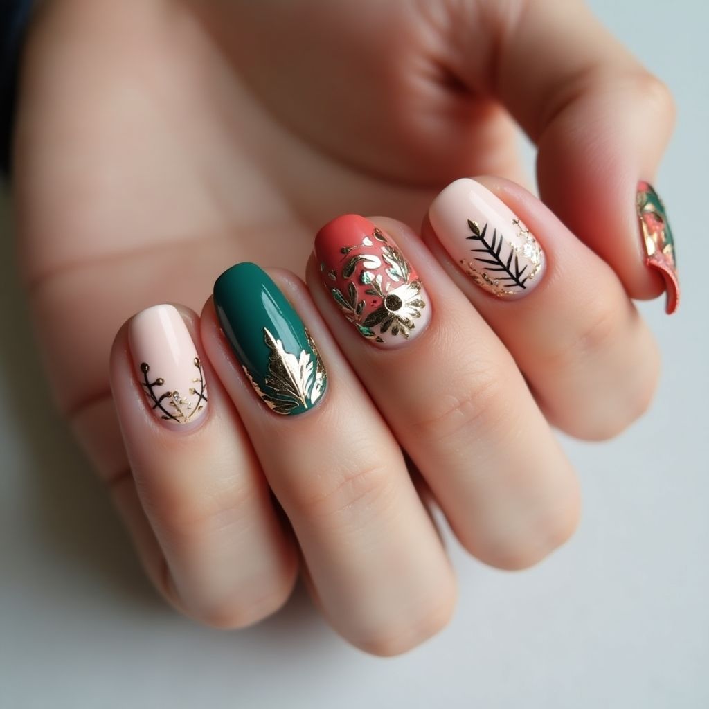 Single Finger Nail Design