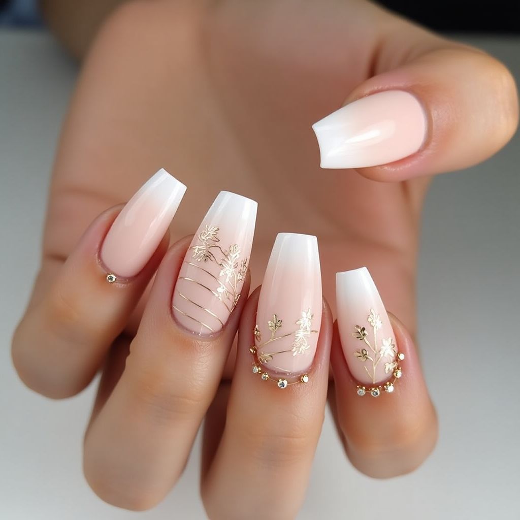 Classy short Nail Design