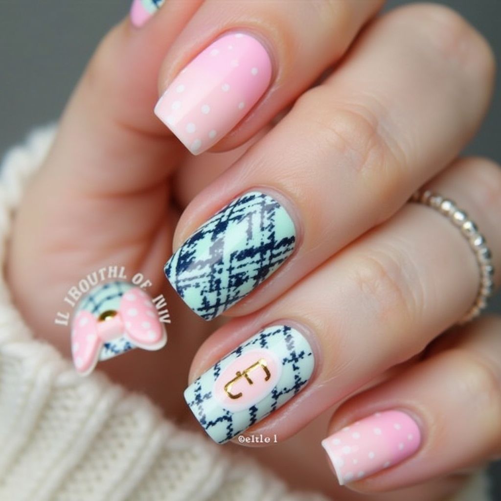 Preppy Nail Design