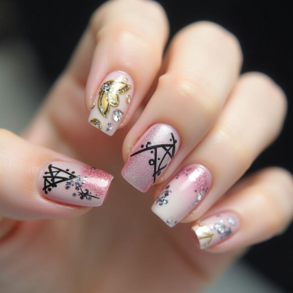 Single Finger Nail Design