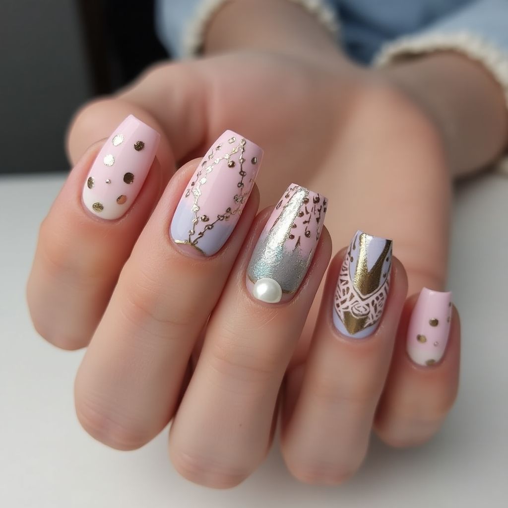 Single Finger Nail Design