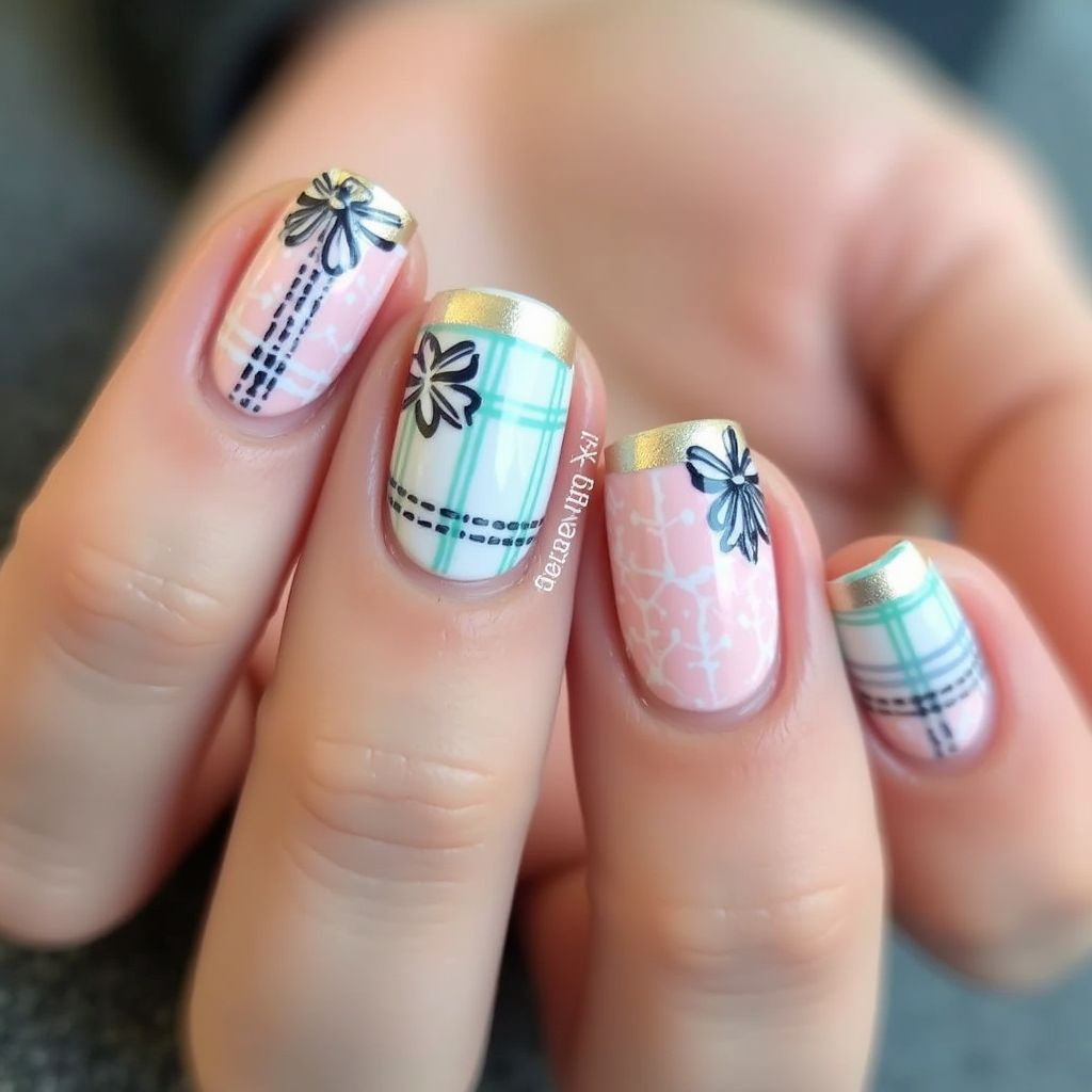 Preppy Nail Design
