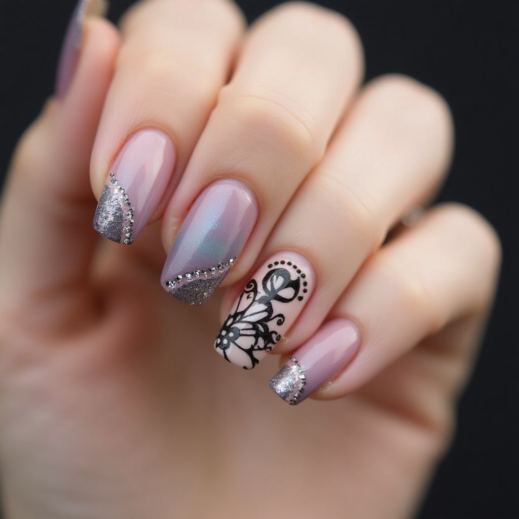 Single Finger Nail Design