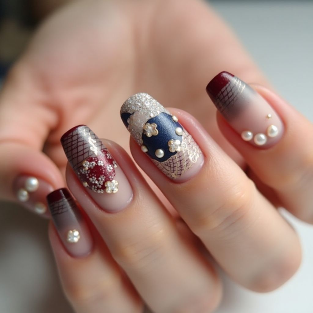 Classy short Nail Design