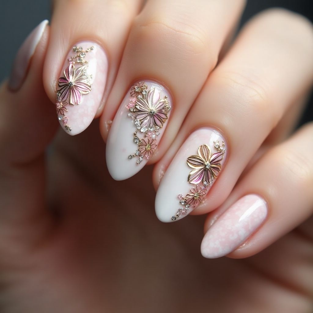 Single Finger Nail Design