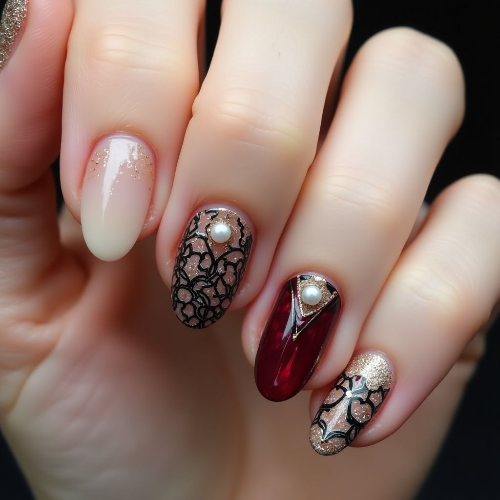 Classy short Nail Design