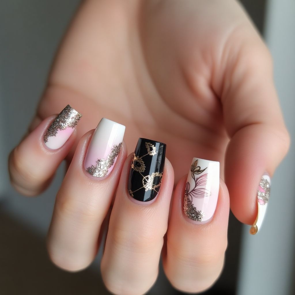 Single Finger Nail Design