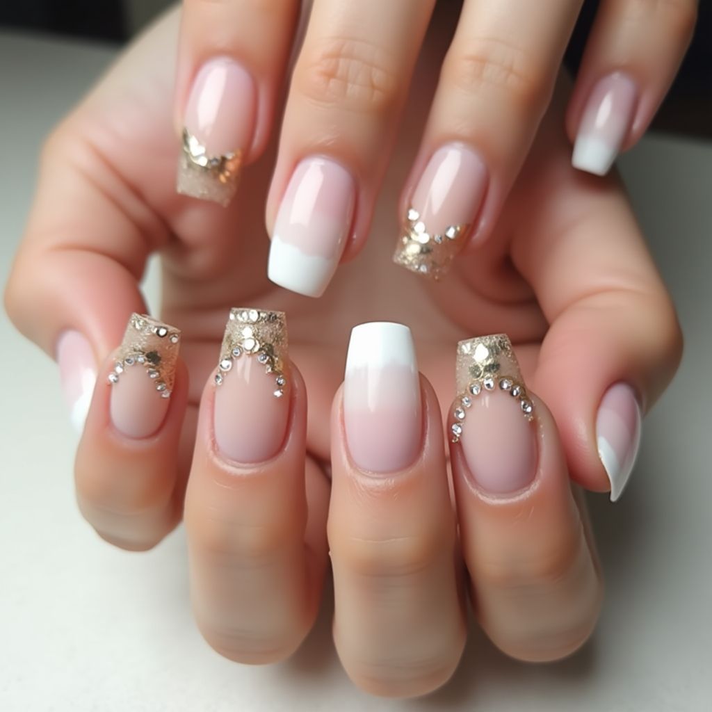 Classy short Nail Design