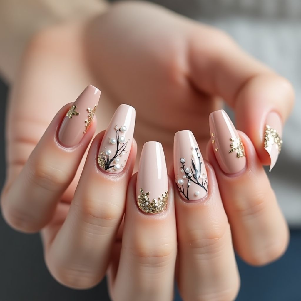 Classy short Nail Design