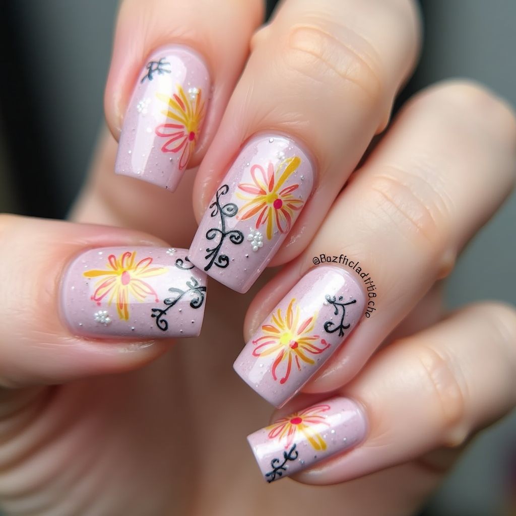 Flower Nail Design