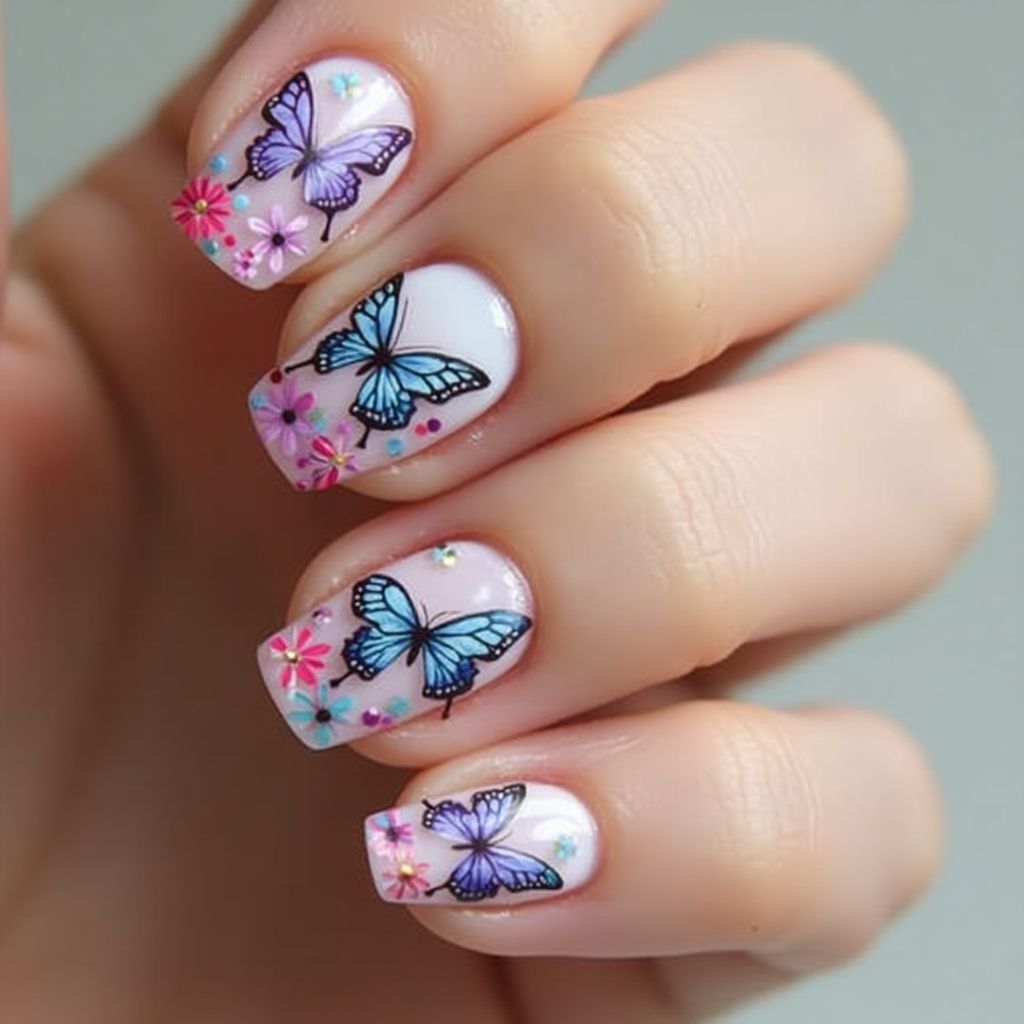 Butterfly Nail Design