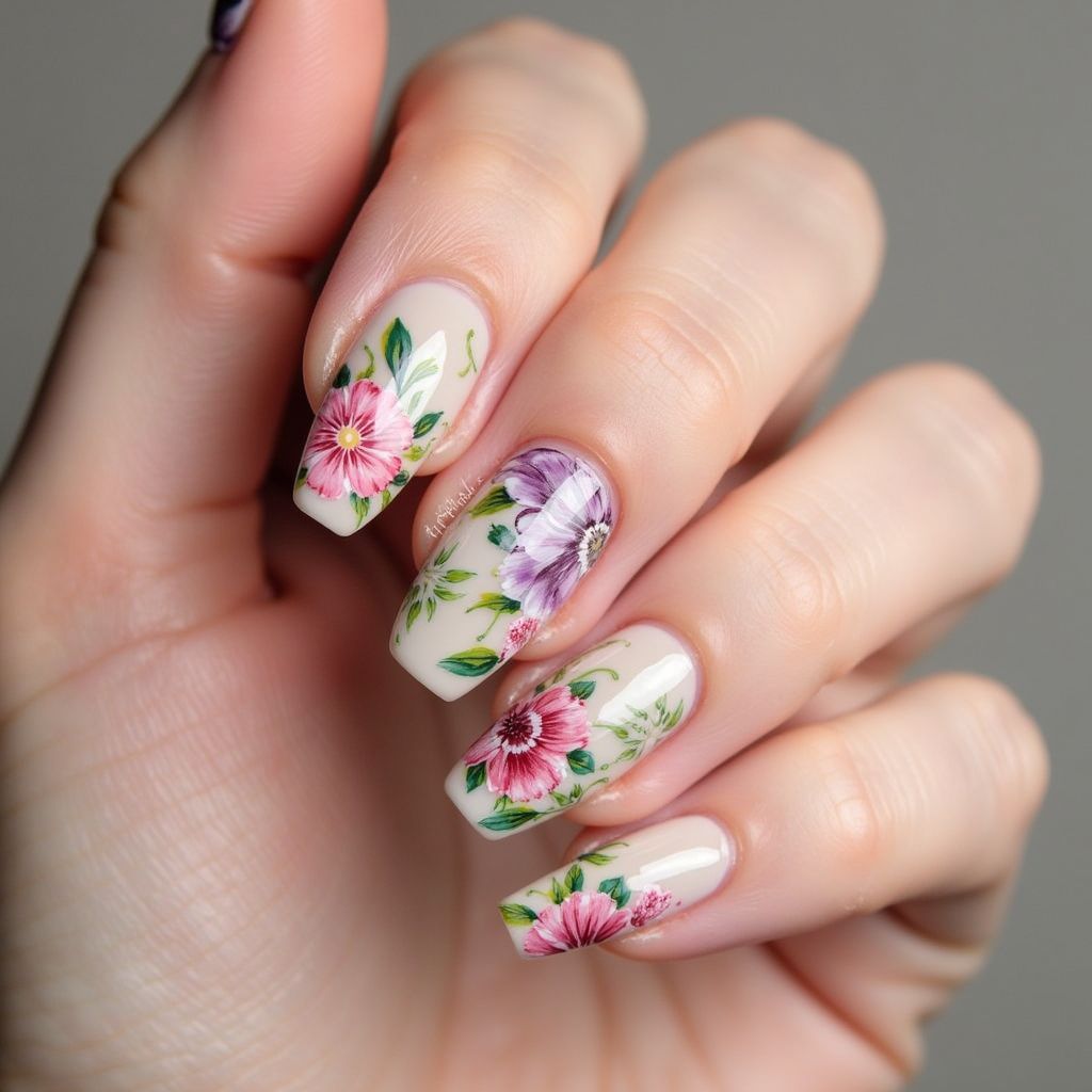 Flower Nail Design
