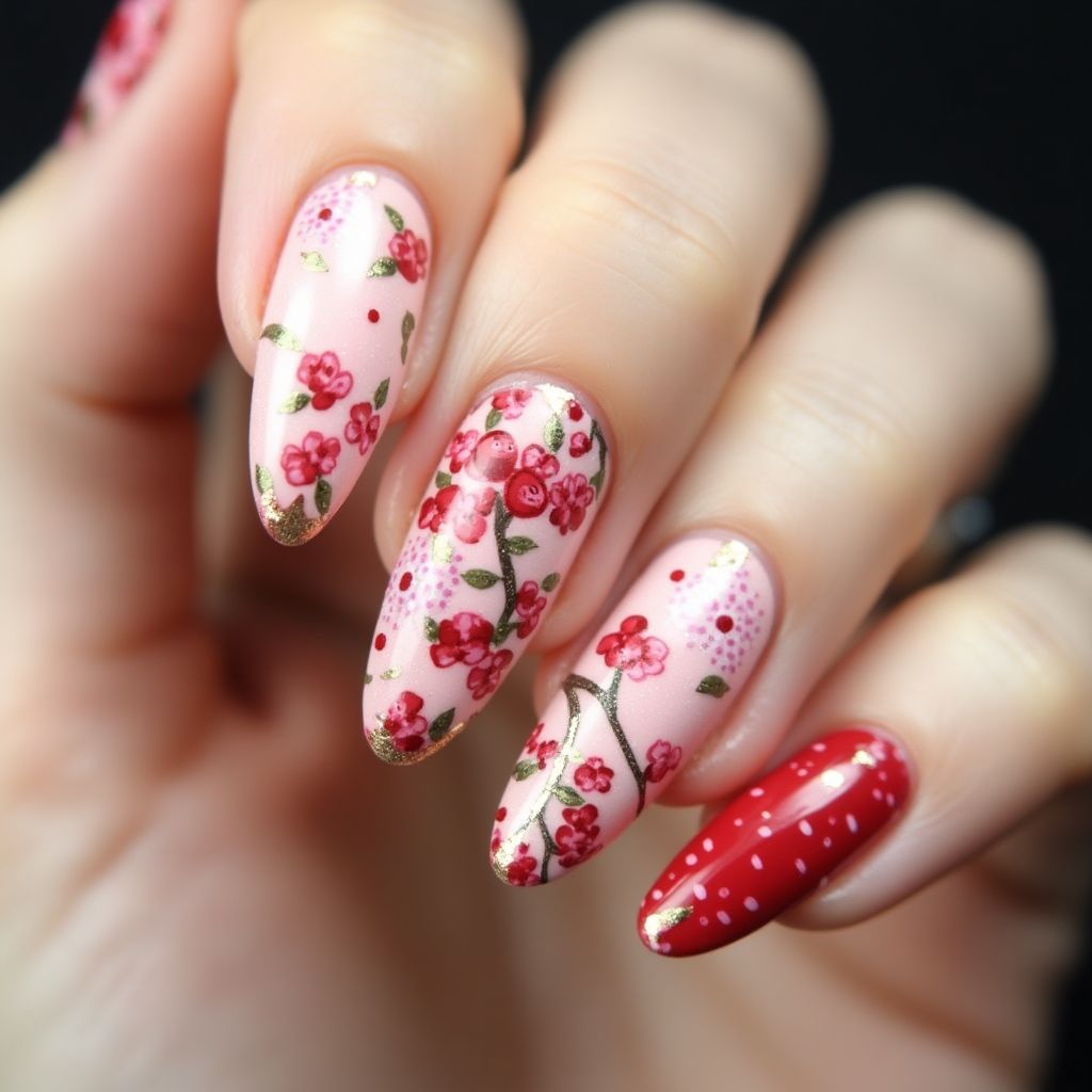 Cherry Nail Design