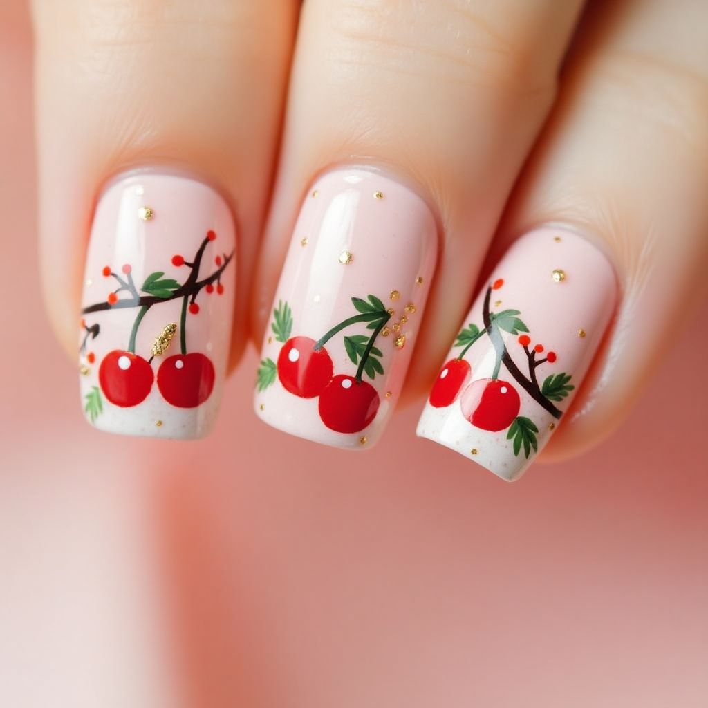Cherry Nail Design