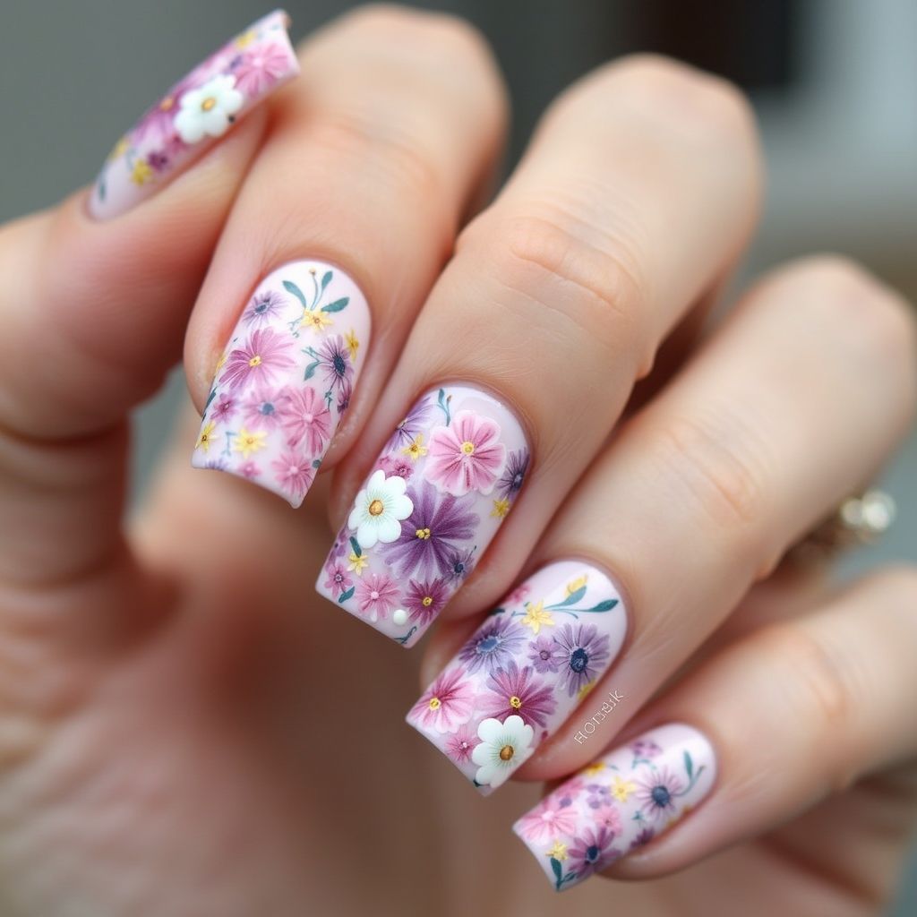 Flower Nail Design