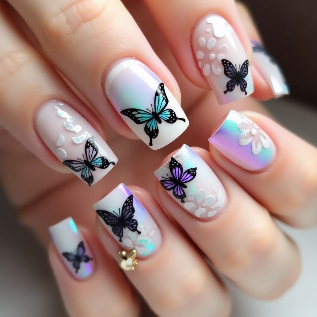 Butterfly Nail Design