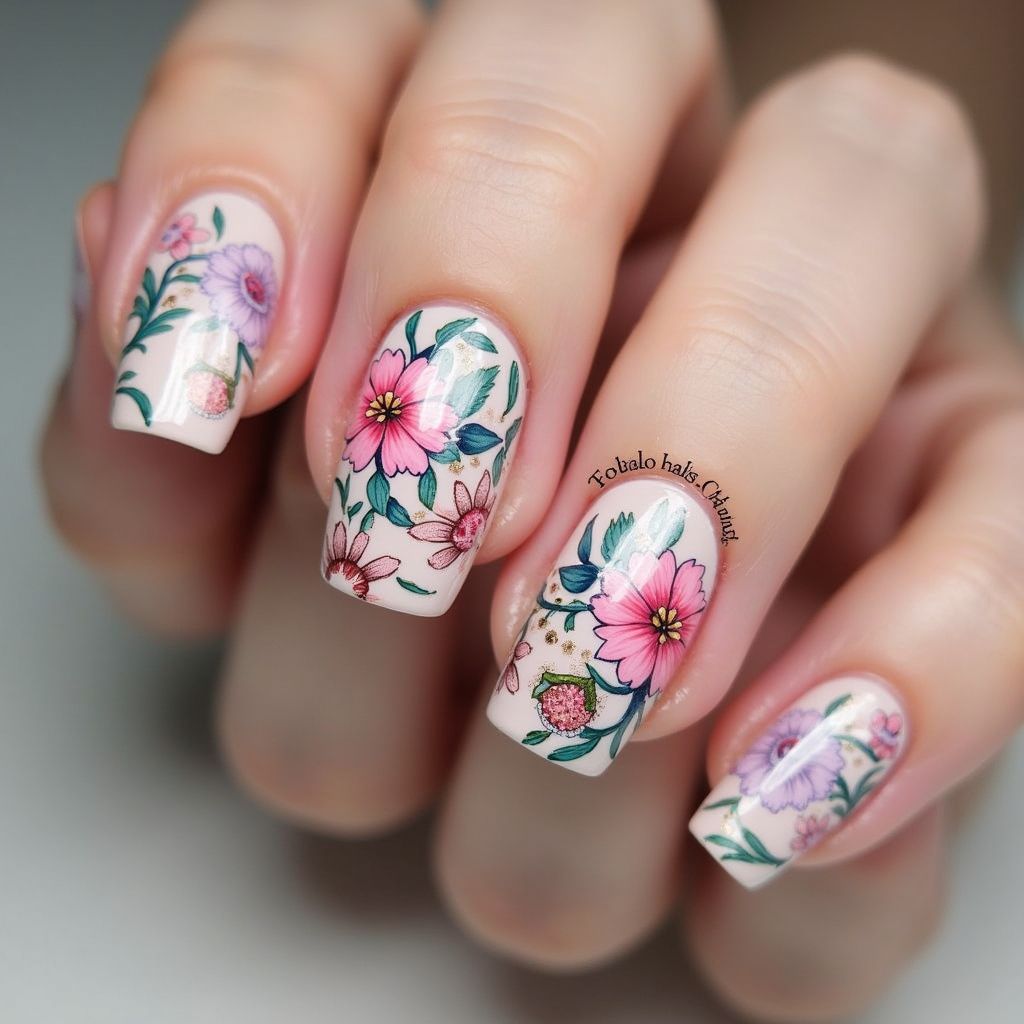 Flower Nail Design